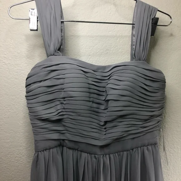 ‼️LAST CHANCE‼️Weddington Way || NWT || Adrianna Papell Riley Slate Grey Dress - Picture 12 of 12